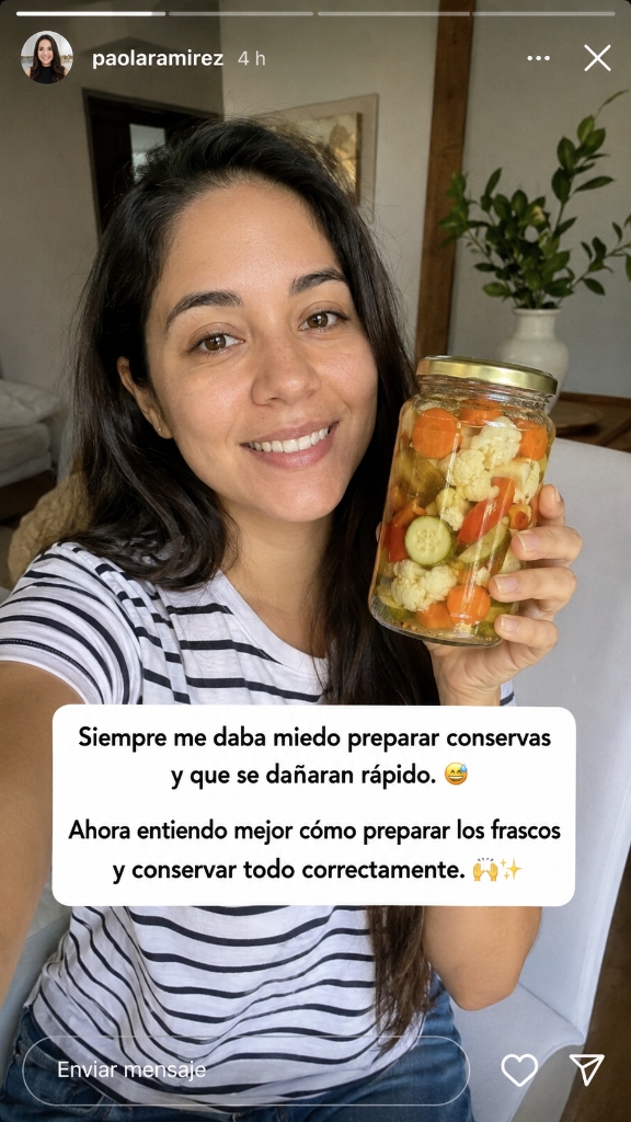Paola Ramírez — preparo y conservo correctamente