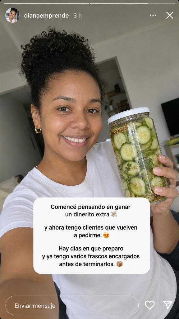 Diana Emprende — clientes que vuelven a pedirme frascos encargados